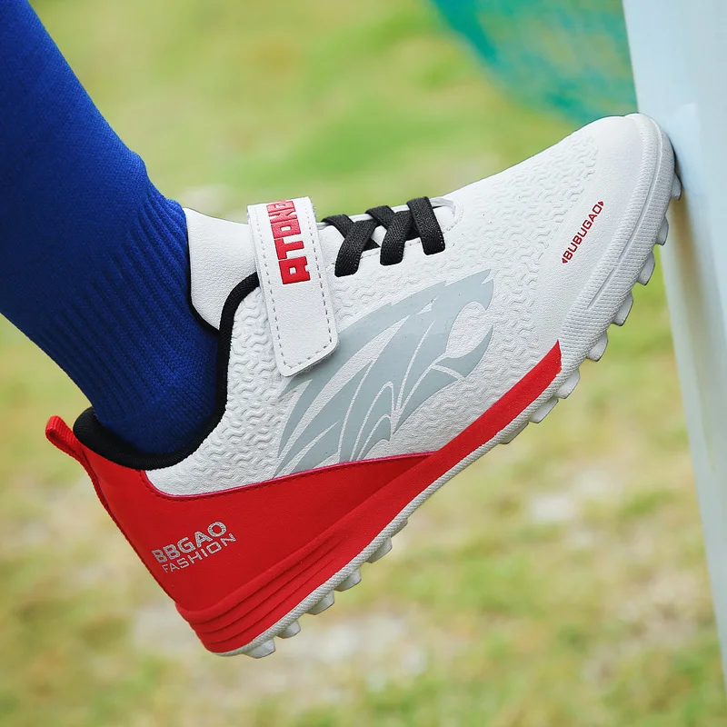 33-39# Personality Stylish And Comfortable Boys Girls Training Game Sneakers Indoor Outdoor Lawn Youth Student Soccer Shoes