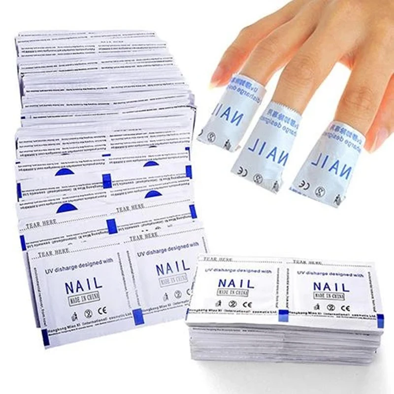 

50 Pcs/lot Gel Nail Remover Manicure Tools Wet Wipes Paper Pads Nail Polish Remover Wraps Foil Nail Art Cleaner One Step Remove