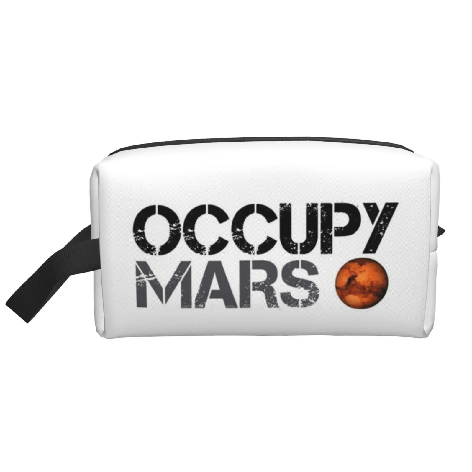 

Occupy Mars Toiletries Storage Bag Luggage Towel Makeup Logo Space X Spacex Apollo Ellon Musk Occupy Earth Tesla Flat Earth