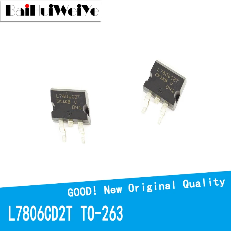 

10 шт./лот L7806CD2T L7806 L7806C2T TO-263 Новый и оригинальный чип IC MOSFET MOSFT TO263 Трехконтактный регулятор напряжения