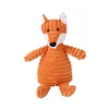 Soft Toy Cute Foxes Chewing Wear-Resistant Squeaky Plush Dog Toy For Dog Animal Corduroy Sound Squeak Teddy Interactive 2