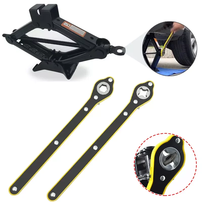 

Jack Lifting Labor-saving Wrench Scissor Jack Lug Phillips Wrenchs Auto Lift Handle Tool Car Accessories