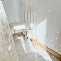 australian design bedroom transparent acrylic ins chair celebrity theme restaurant photo crystal dining chair princess chair