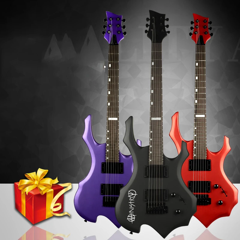 

Высококачественная электрическая гитара с ладами, электрическая гитара в стиле панк-рок, 7 струн, гитара, Электронный музыкальный инструмен...