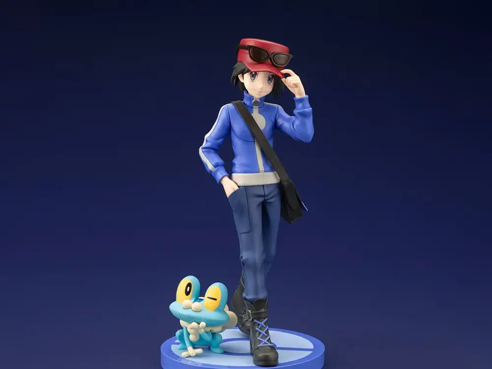 Фото Оригинальная фигурка Kotobukiya Pokemon ARTFX J Calme With Keromatsu 1/8 Calem With Froakie, подлинная, в наличии, модель игрушки №2