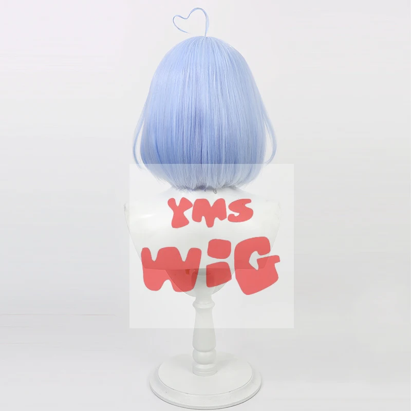 Vtuber Hololive Yukihana Lamy Косплей Парик Короткий Тип Синий Смешанные Синтетические Волосы