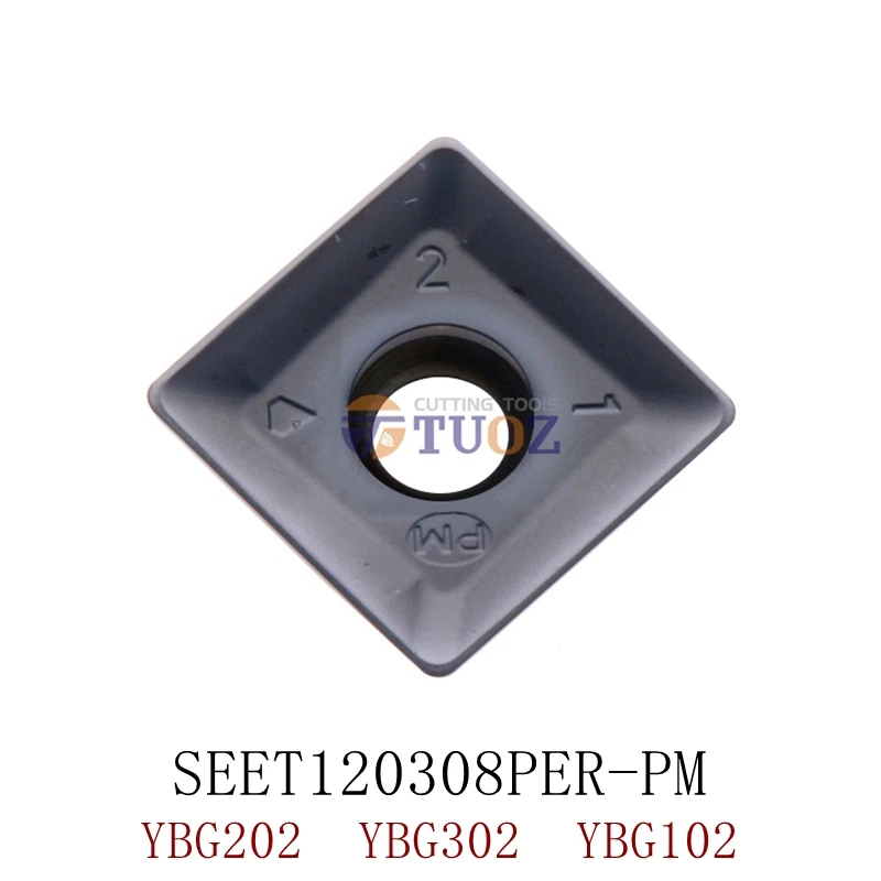 

100% оригинал SEET120308PER-PM YBG202 YBG302 YBG102 фрезерная карбидная вставка токарный станок фрезерный сеток 120308 PM инструменты для ЧПУ фрезеровочный резак