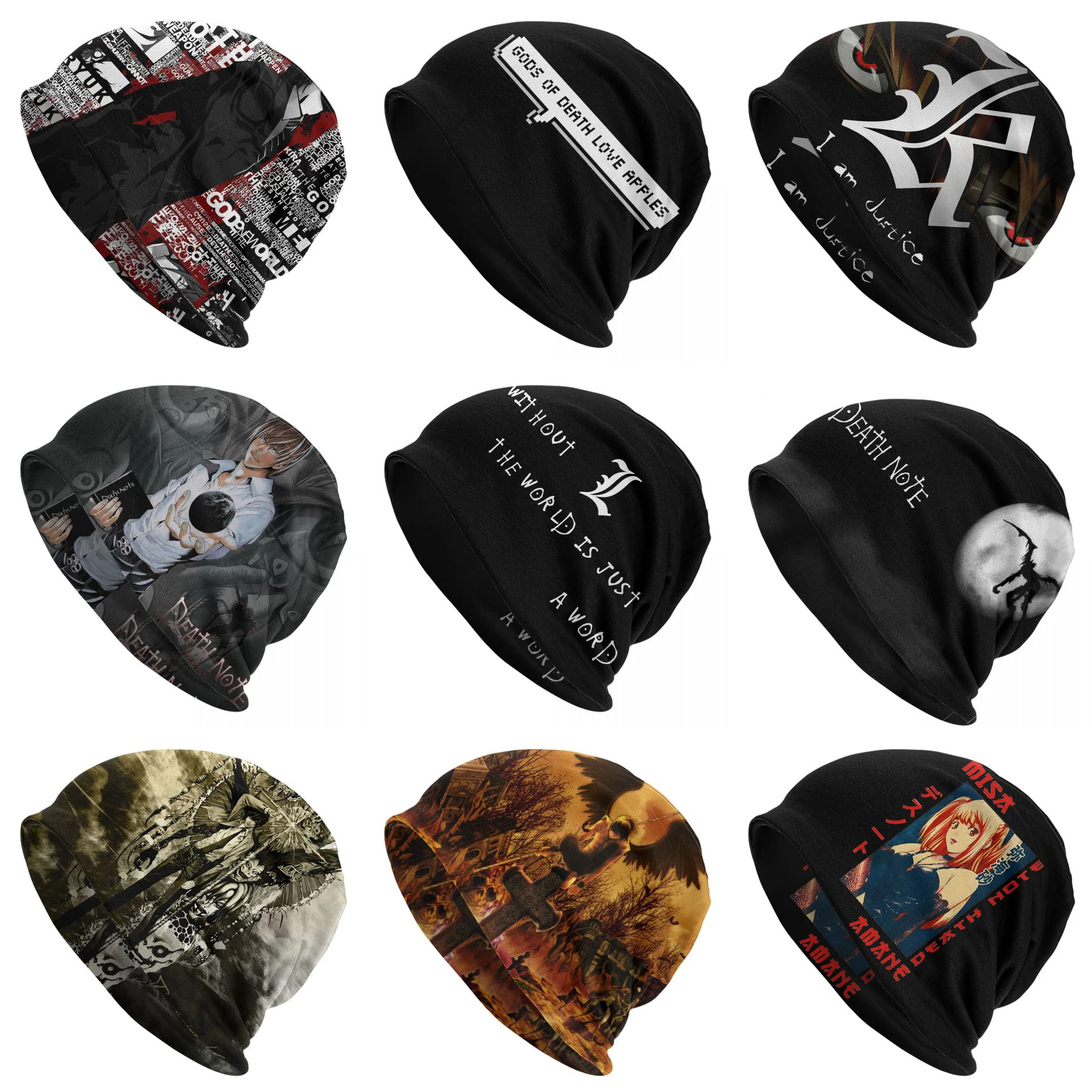 

Шапка Аниме Девушки Миса Амана, шапки, шапка японского аниме «Death Note», осенне-зимние шапочки Shinigami, шапочки, Рюк L, легкая шапка Ягами