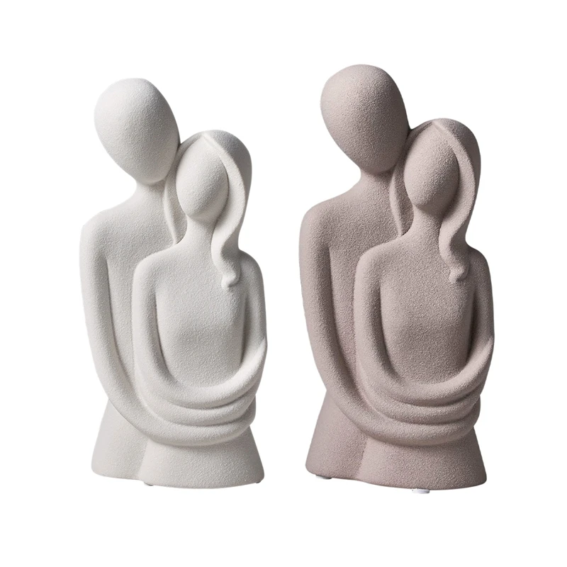 

Hugging Couple Figurine Abstract Figure Ornament Bookshelf Decor Desktop Decor Crafts Living Room Home Decor Gift