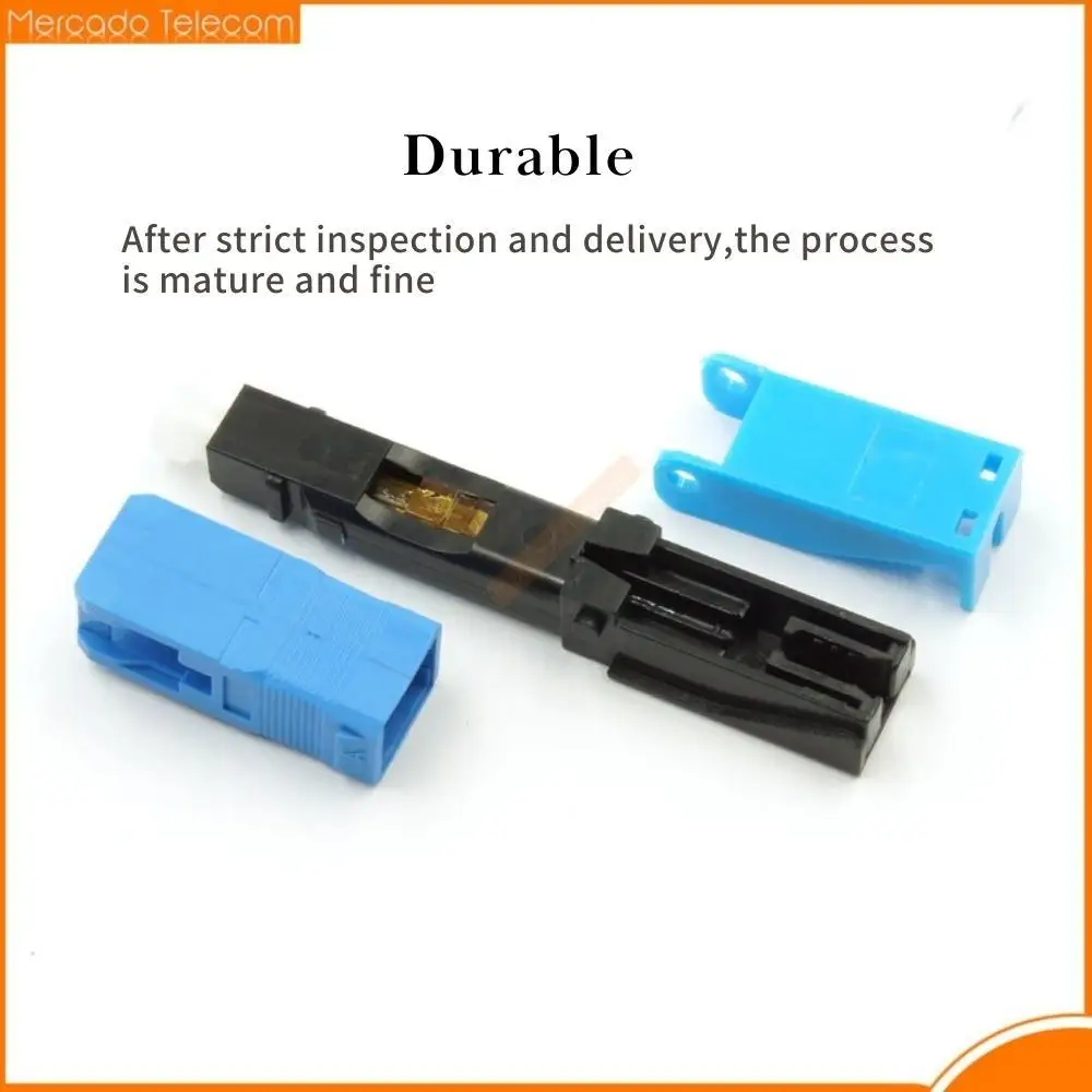 High Quality 100PCS FTTH SC UPC Optical fiber covered wire SC UPC quick connector FTTH Fiber Optic Fast Connector SC Connector