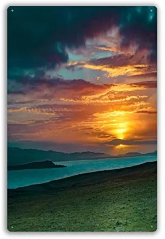 

Metal Sign Island of Islay Sunrise Scotland