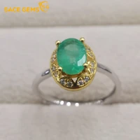 sace gems resizable 925 sterling silver sparkling 57mm emerald created high carbon diamond wedding rings party fine jewelry