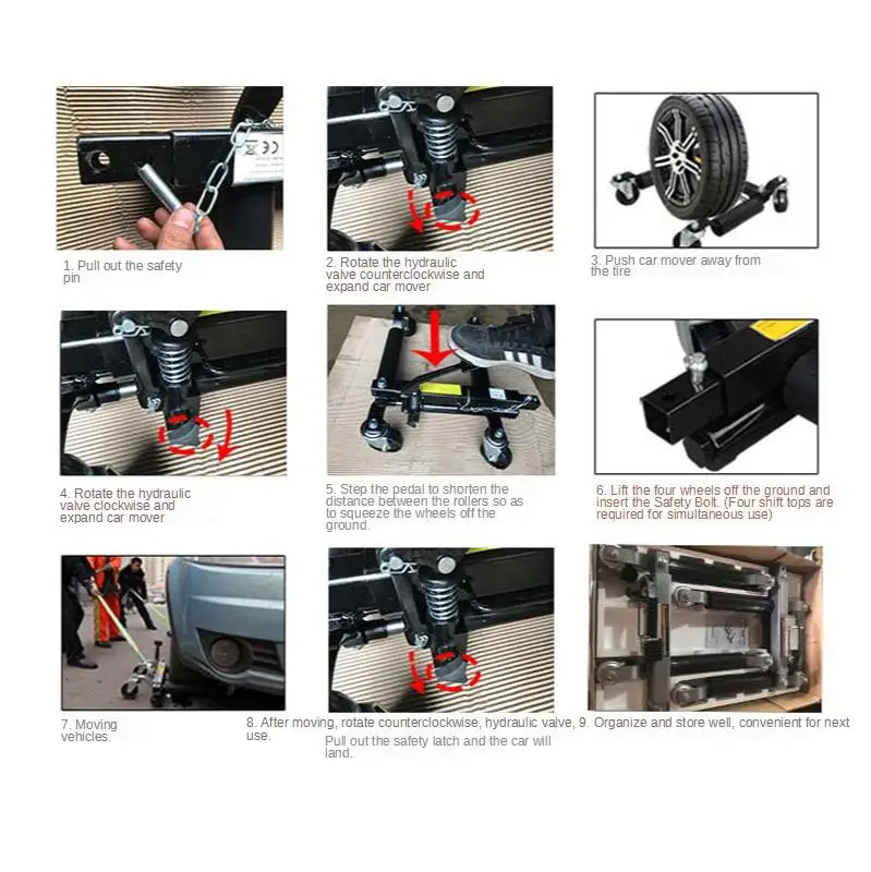 12-дюймовый гидравлический автомобильный подвижный станок максимальное