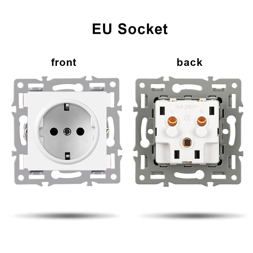 

Настенный модуль Nywp «сделай сам», стеклянная белая панель европейского стандарта, кнопка выключателя питания, функция бесплатной комбинации