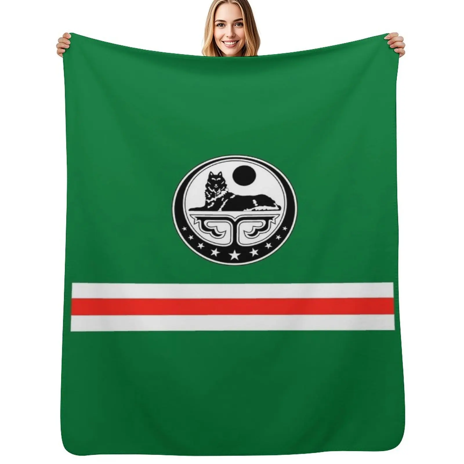 Фото Плед ICHKERIA FLAG, легкий теплый плед для путешествий и кемпинга №1