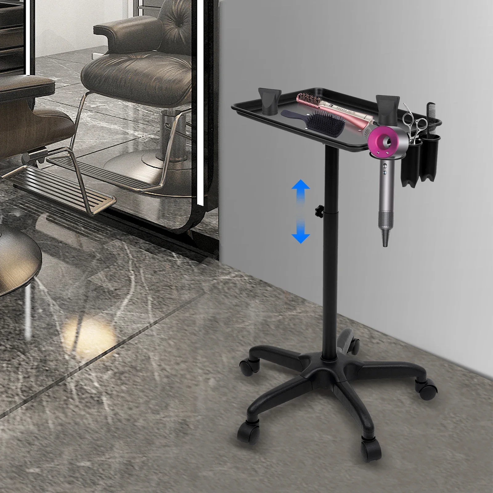 Профессиональная Алюминиевая вращающаяся тележка для спа-салонов медицинская