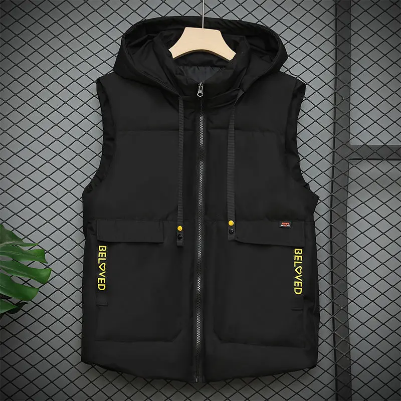 

Brand Clothing Vest Jacket Mens Autumn Warm Sleeveless Jacket Male Winter Casual Waistcoat Men Vest Big Size Veste Homme E10