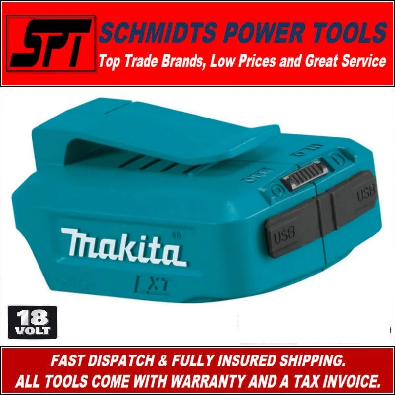 

MAKITA ADP05 подлинный LXT беспроводной источник питания 14,4 V - 18V USB зарядное устройство с двумя портами