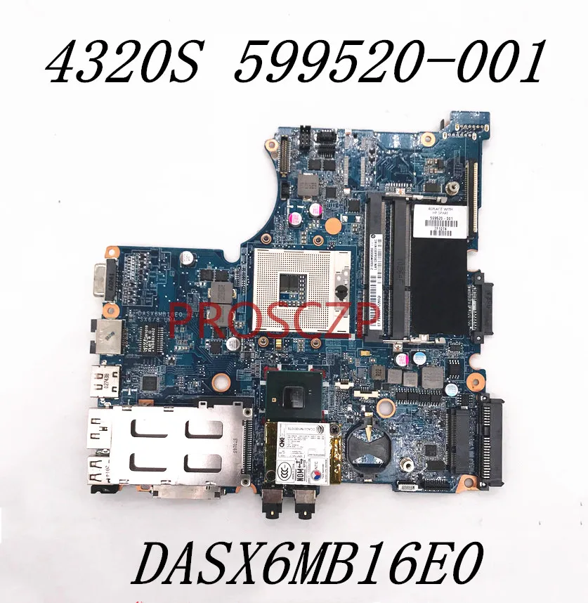 599520-001 Free Shipping High Quality Mainboard For HP 4320S 4420S DASX6MB16E0 Laptop Motherboard HM57 DDR3 100% Full Tested OK