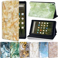 marble leather stand tablet cover case for amazon fire 7 5th7th9thhd 8 6th7th8th genfire hd 10 5th7th 9thgen