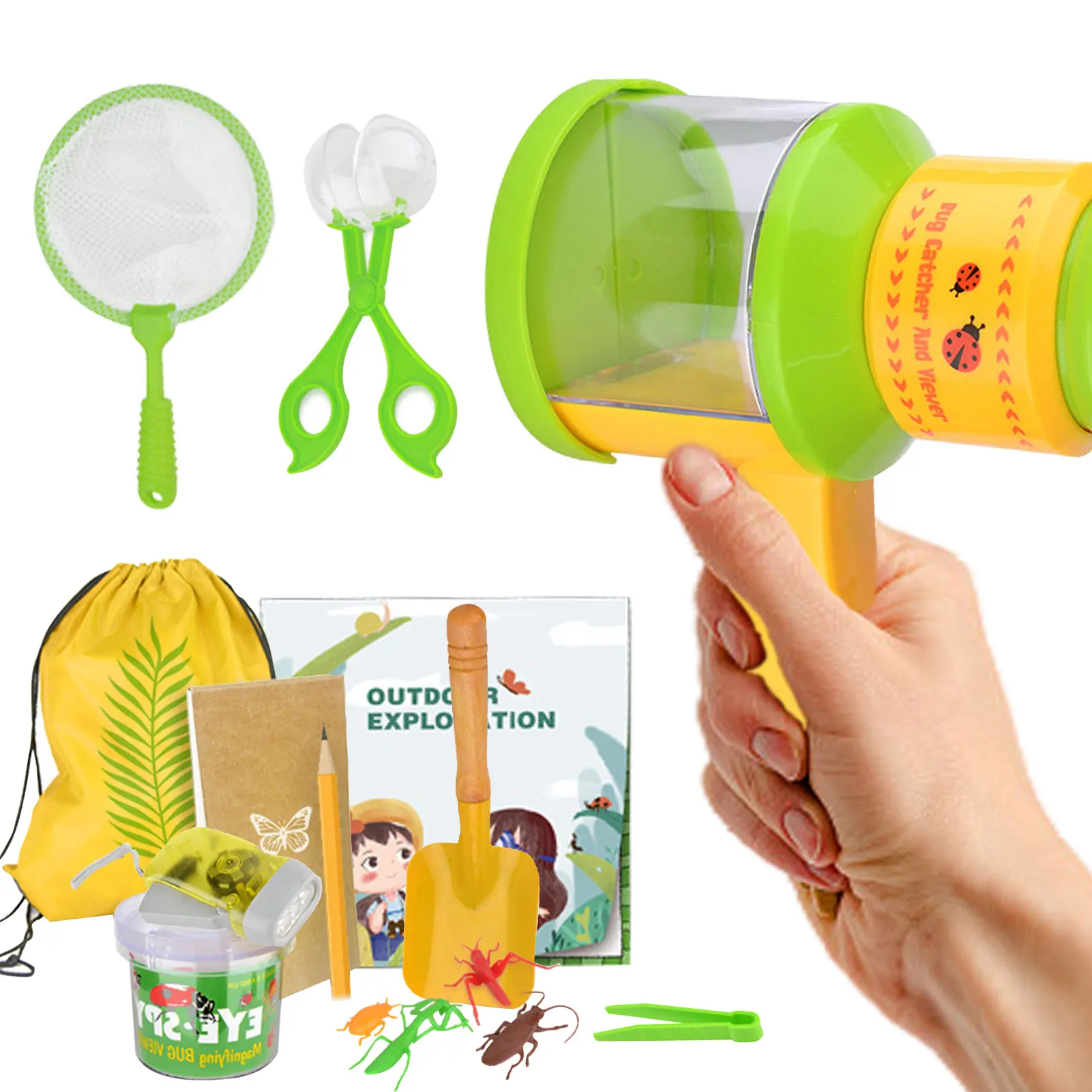 

Insect Catching Toy Set 18pcs Insect Catcher Kit For Kids 18pcs Insect Observation Set With Critter Case And Butterfly Net For