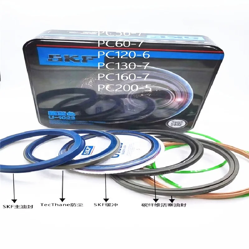 Комплект уплотнений для ремонта гидравлического цилиндра экскаватора Komatsu Pc56-7