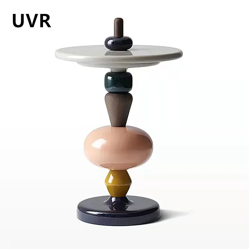 Кофейный столик UVR маленький круглый для гостиной Диванный угловой спальни