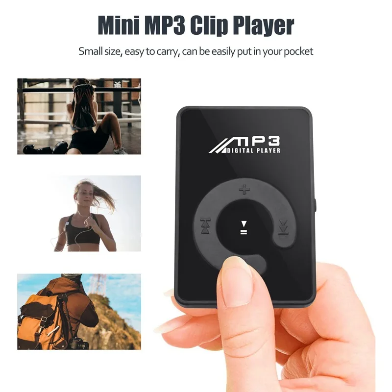 2022 большая акция портативный мини Mp3 музыкальный плеер с зажимом для карты
