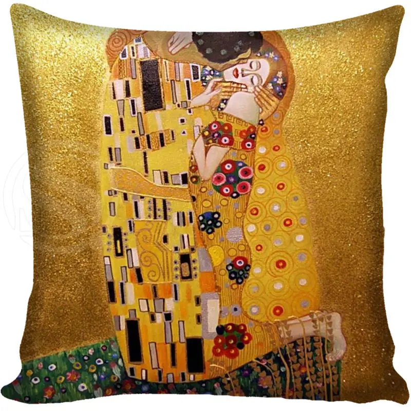 

G0309 New Gold Painter Artist Gustav Klimt Pillowcase Soft Pillow Case 40x40cm &F