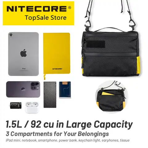 Сумка-слинг Nitecore SLB04 3 в 1, нейлоновая Наплечная сумочка на ремне для Iphone, Xiaomi, IPad, мини-наушников, 400D, нагрудная сумка для мужчин и женщин