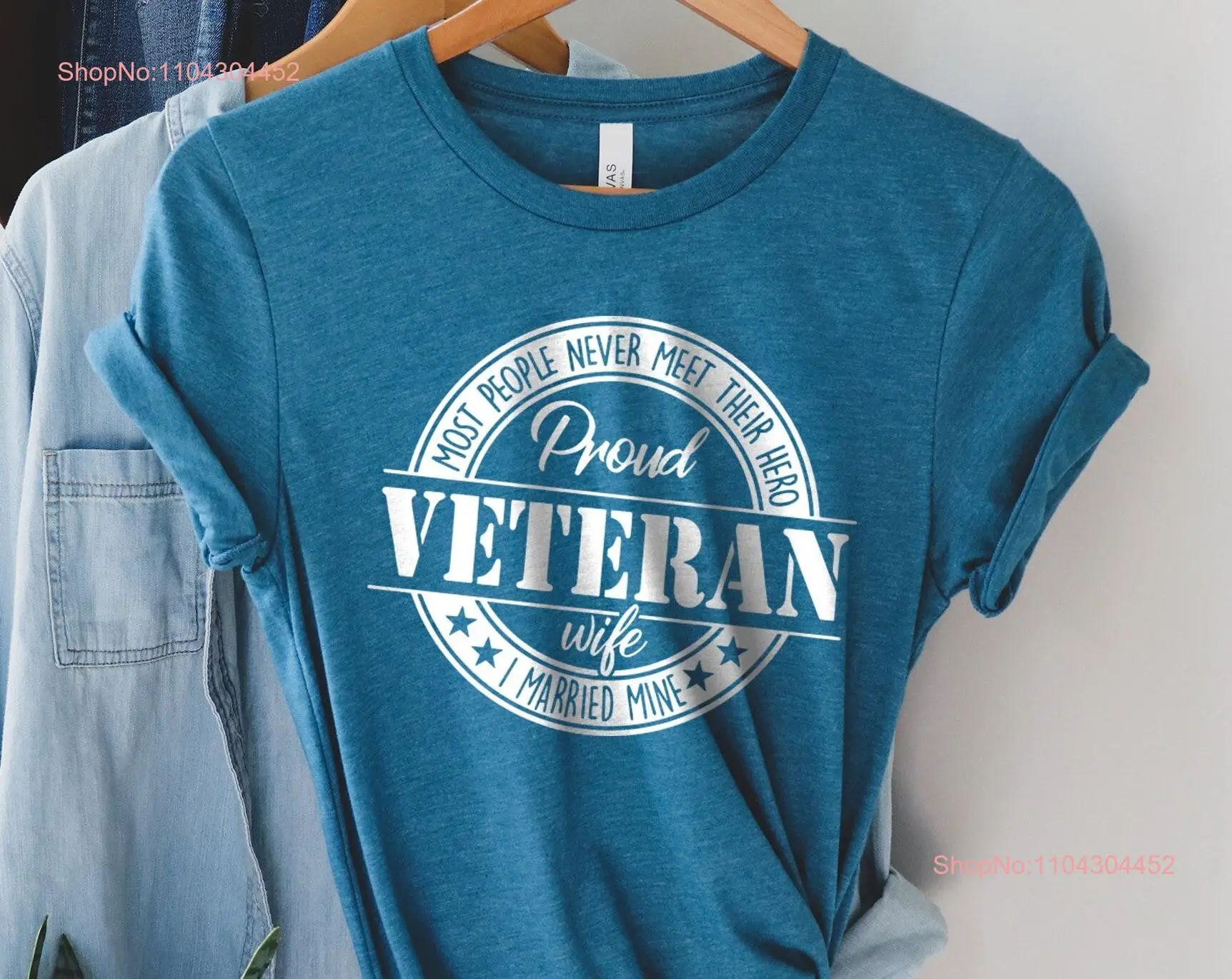 Футболка для ветеранской жены армейская военная патриотическая медового месяца