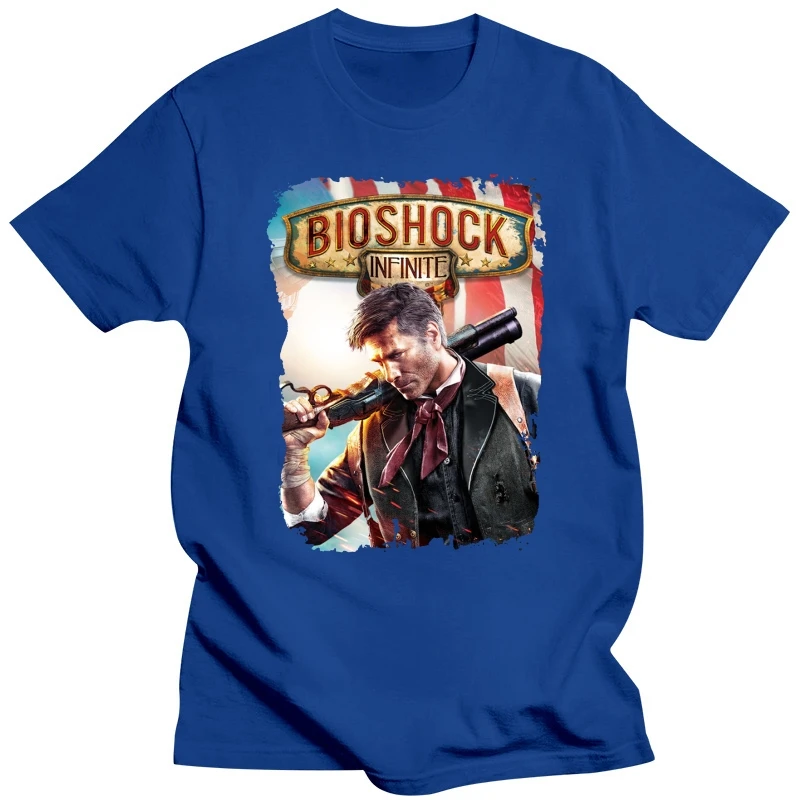 забавные футболки Bioshock Мужская футболка с коротким рукавом-Booker