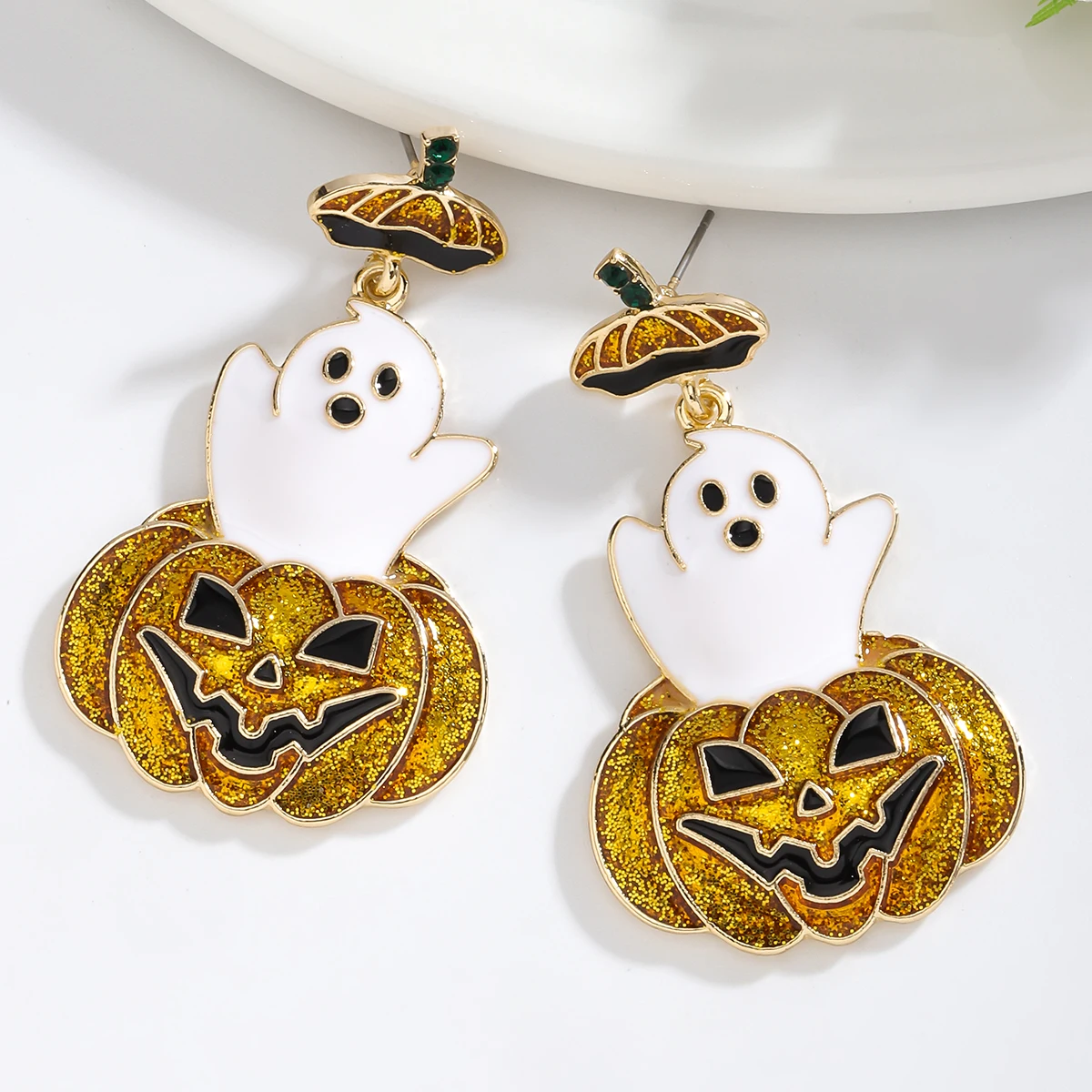 Эмалированная Тыква Vedawas милые женские аксессуары для празднования Хэллоуина