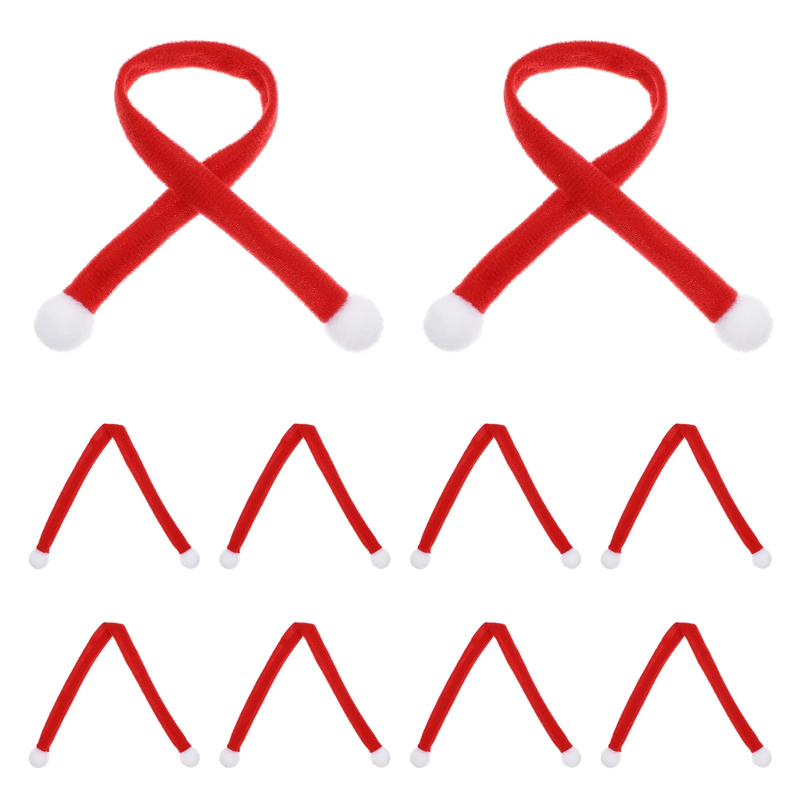 

Scarf Christmas Mini Forbottle Pet Scarves Craftscat Dogsdecoration Costumepets Cover Dog Santa Decorations Ornament Accessories