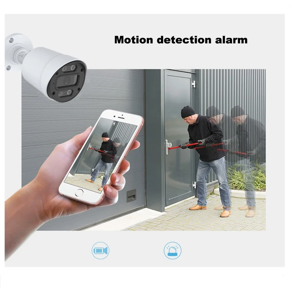 XMeye POE IP Camera HD 720P 1080P 2.8MM Len Outdoor Security with 65ft IR Night Vision Remote Viewing IP66 Waterproof 2MP - купить по