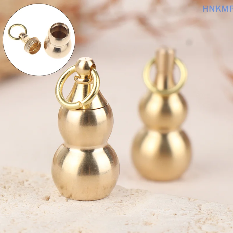 1 шт. латунная водонепроницаемая коробка для таблеток подвеска в виде тыквы