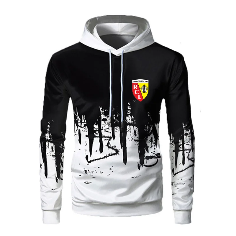 Спортивный костюм мужской с принтом черепа свитшот капюшоном и брюки на шнуровке