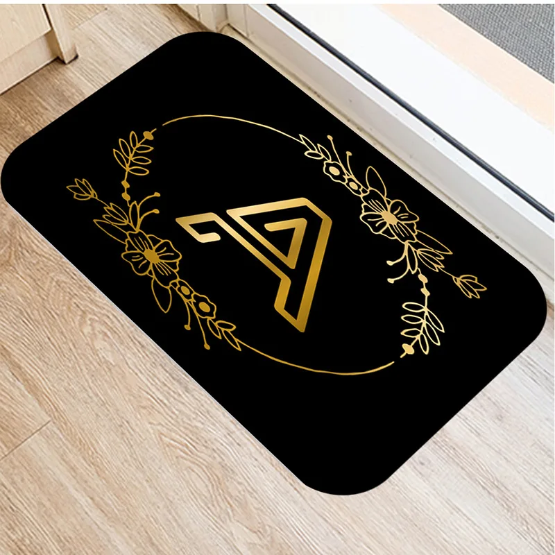 

Anti-slip Bath mat 26 Letters Printed Bathroom kitchen bedroon floor mat Home Entrance kids prayer mat 40*60cm DD-0041