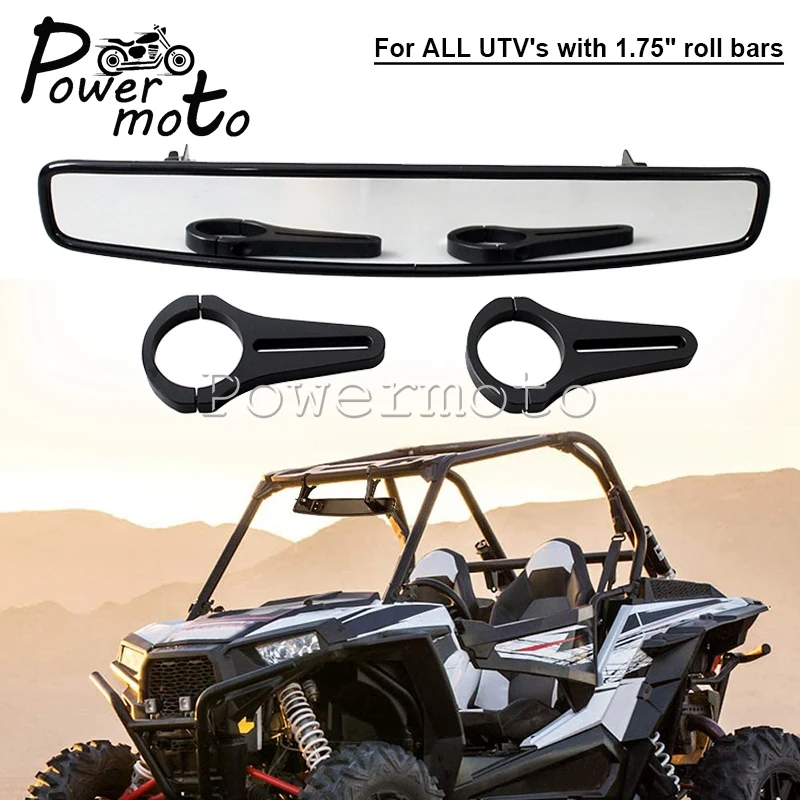 

Мотоциклетный зажим 1,75 дюйма UTV, центральное гоночное зеркало заднего вида для Polaris Rangers RZR XP1000 Honda Pioneer 1000 Yamaha YXZ1000R