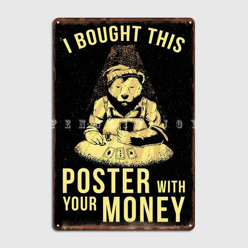 

Poker Player Funny Gift Poster Metal Plaque Classic Wall Pub Plates Party Tin Sign Posters