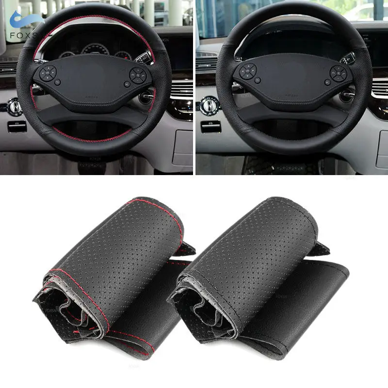 Сшитый вручную чехол на руль автомобиля для Mercedes Benz S Class W221 2009-2013 CL-Class C216 2010-2014