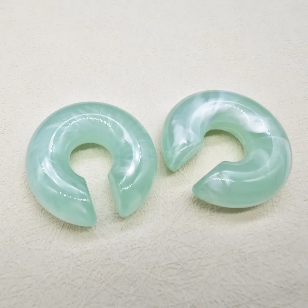 Серьги клипсы Dawndesslo акрил круглые