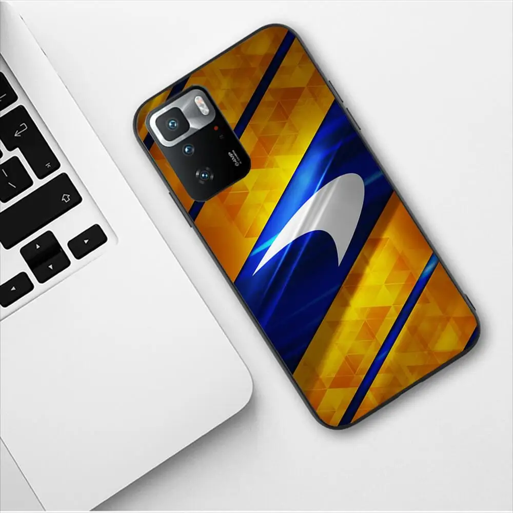 McLaren Luxury Car Logo Phone Case For Redmi 9 9A 7A 10 8A 10A 8 Note 11 10S 7 11S Plus POCO X3 Pro Luxury Design Fashion Cover