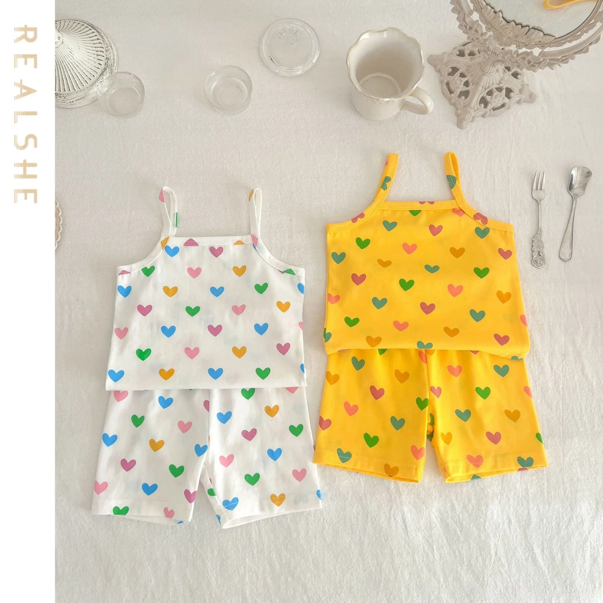 

Summer Children Suits for Girls Short Sleeve Sets for Baby Boys Two Clothes T-shirt + Shorts Sets Toddler Clothing
