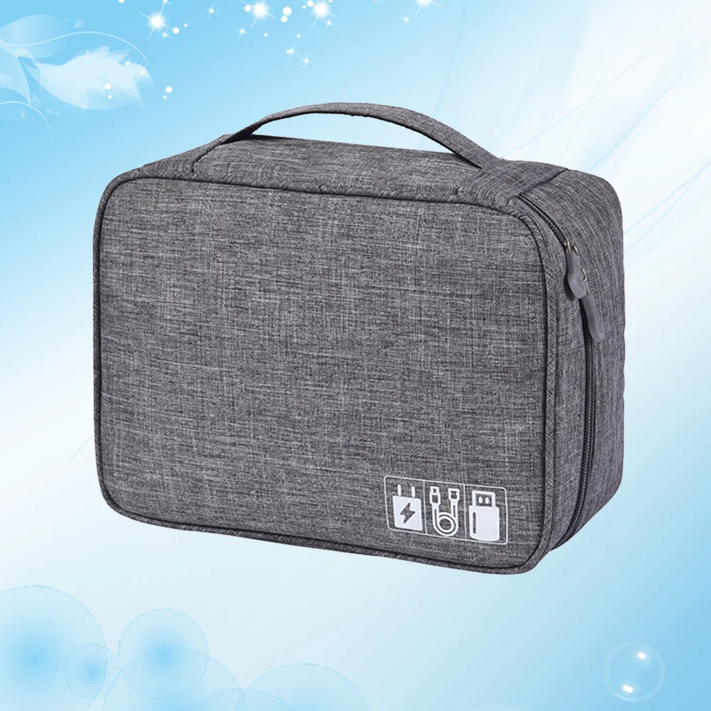 

Electronics Organizer Travel Small Carrying Case Bag Pouch Cable Tech Box Forstorage Organiser Cord Electronic Gadgets