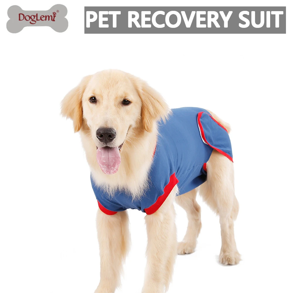 Dog Recovery Suit XS/S/M/L/XL/XXL Healing Clothes Abdominal Wound Protector Anti Licking Bodysuit Care Dog Clothes