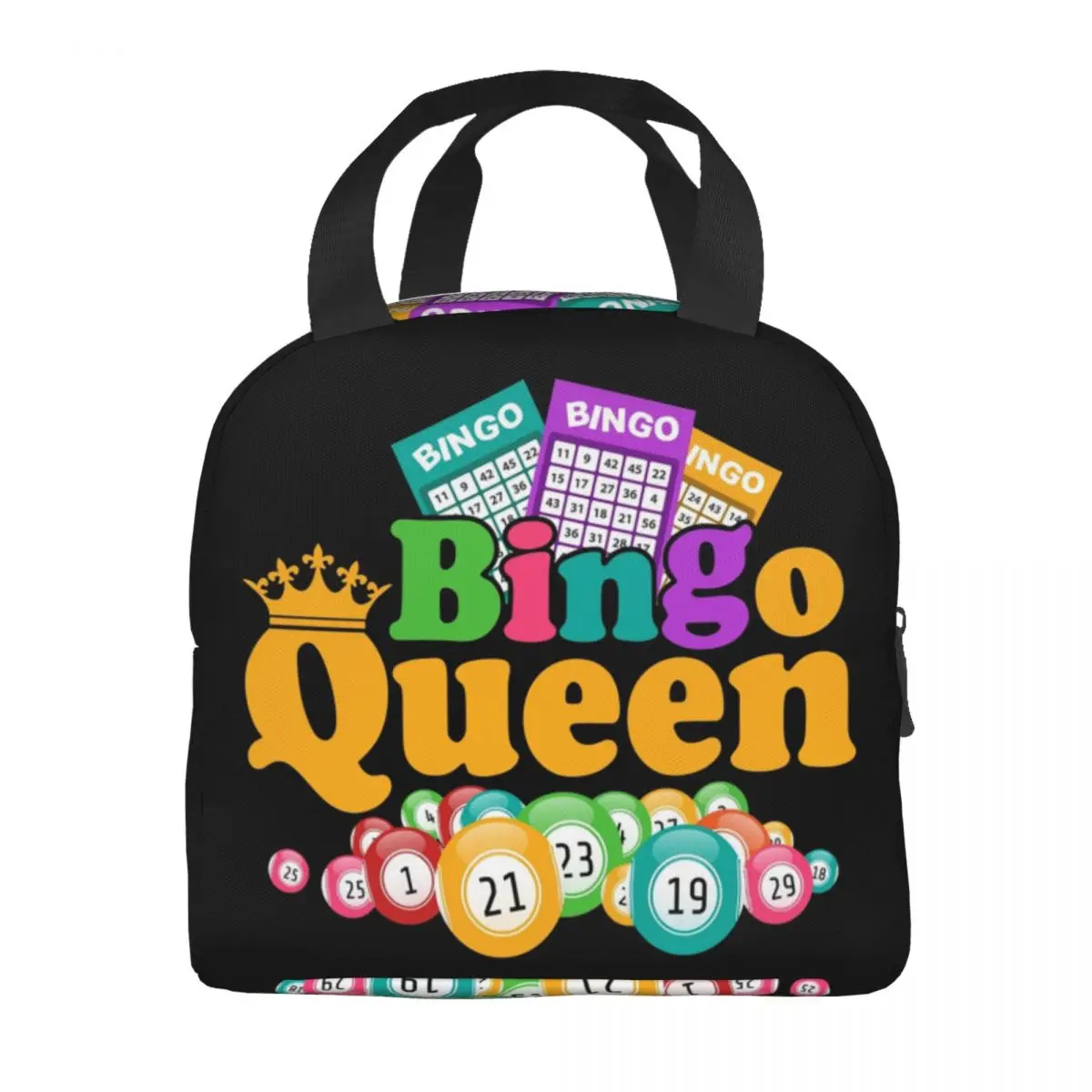 Изготовленная на заказ термоизолированная сумка для обеда Bingo Queen Game Lover женский