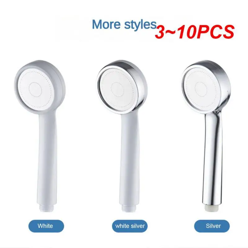 

3~10PCS High Pressure Water Saving Rainfall Shower Head Bathroom Accessories ABS Chrome Holder Showerhead Bathroom Accessories