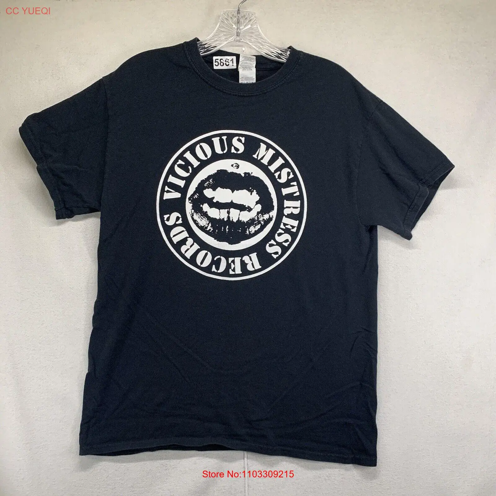 Вязкая хозяйка записей Футболка мужская размер средняя панк Рок черная футболка