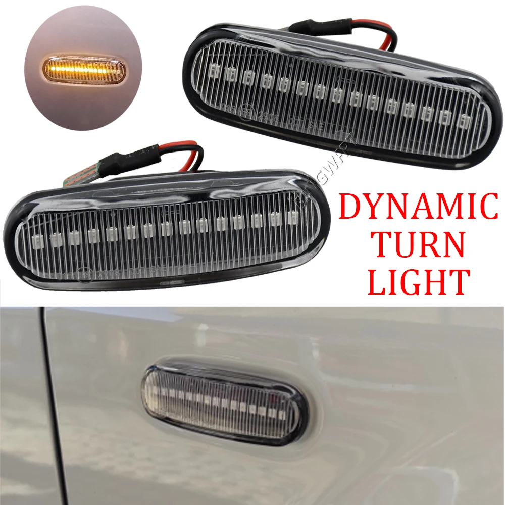 

Dynamic LED Turn Signal Side Marker Light Repeater Lamp For Fiat Panda 169 Grande Punto Inkl Evo Doblo Fiorino Linea Idea